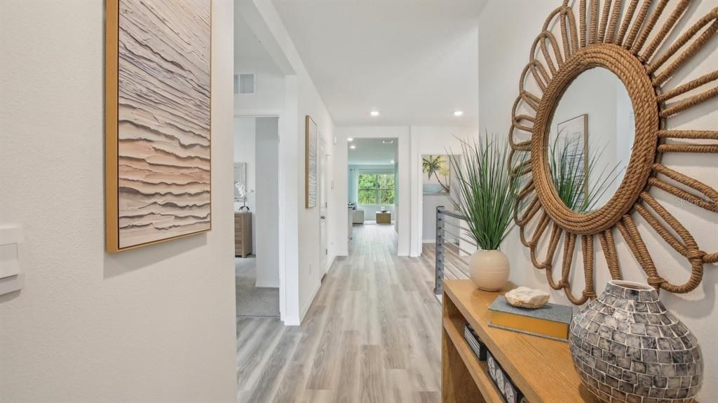 Interior, Recessed Lighting, Wood Texture Flooring