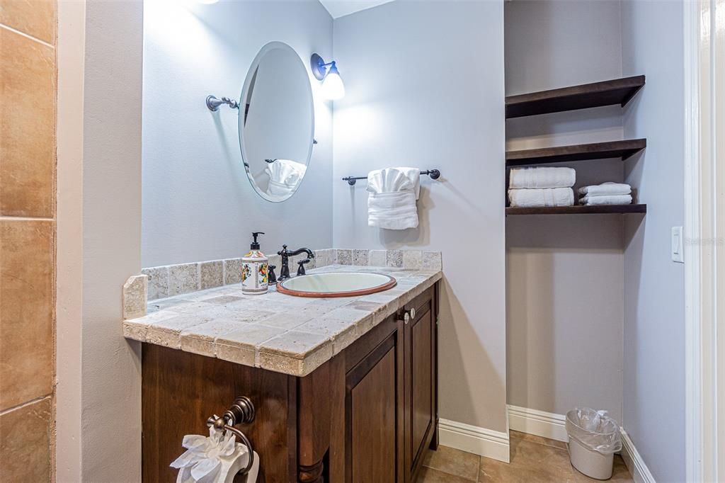 Bathroom, Interior, Tile Countertops