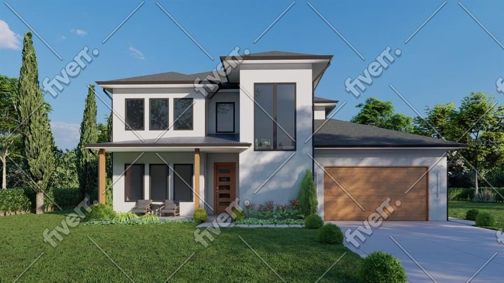 Backyard, Exterior, Facade, Modern