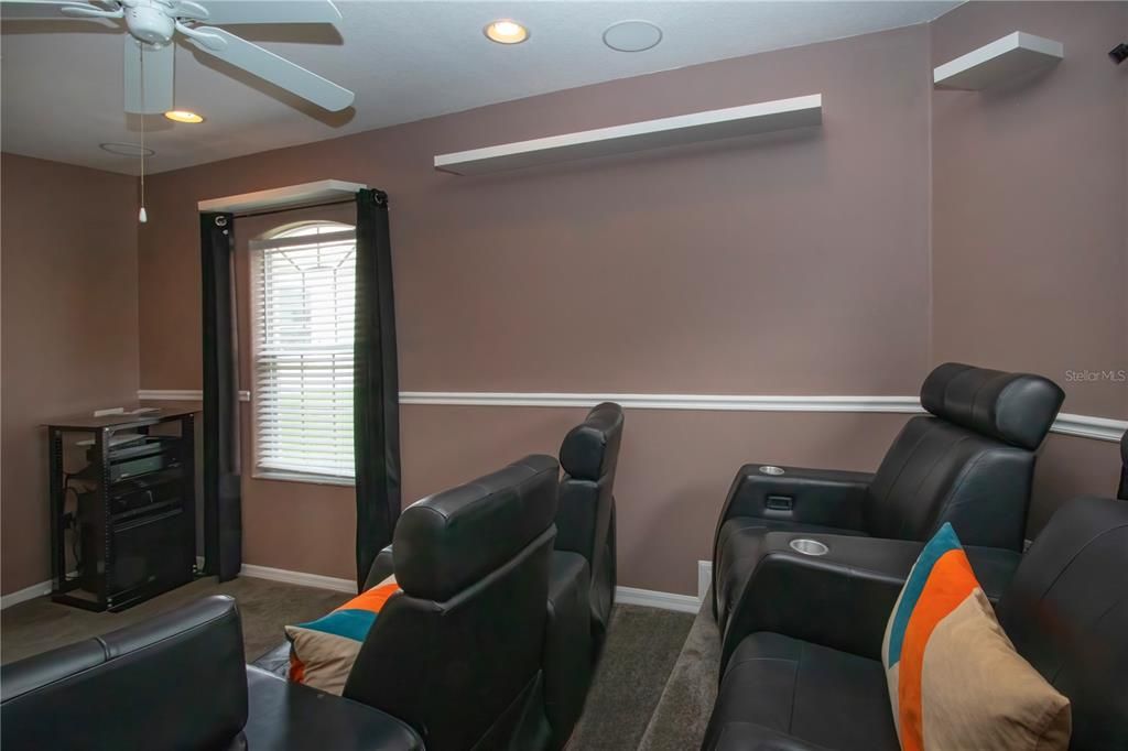 Home Theatre Room, Interior, Recessed Lighting, Theatre Room