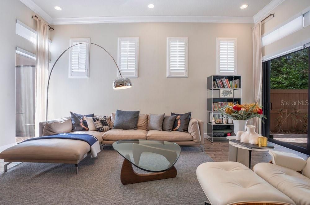 Interior, Living room, Recessed Lighting