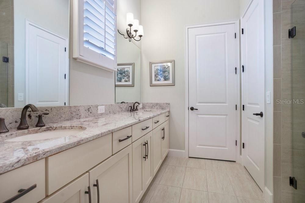 Bathroom, Dual Sink Vanities, Glass Shower, Interior