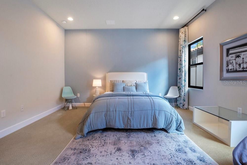 Bedroom, Interior, Recessed Lighting