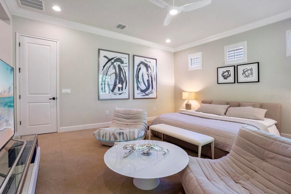 Bedroom, Interior, Recessed Lighting