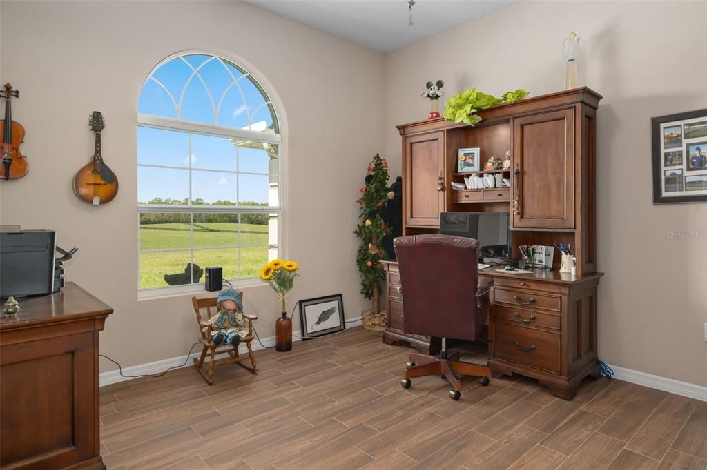 Home Office, Interior, Wood Texture Flooring