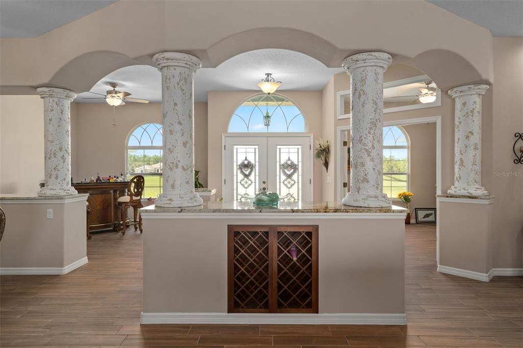 Chandelier, Interior, Wood Texture Flooring