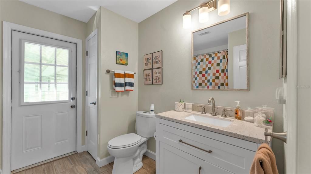 Bathroom, Interior, Wood Texture Flooring