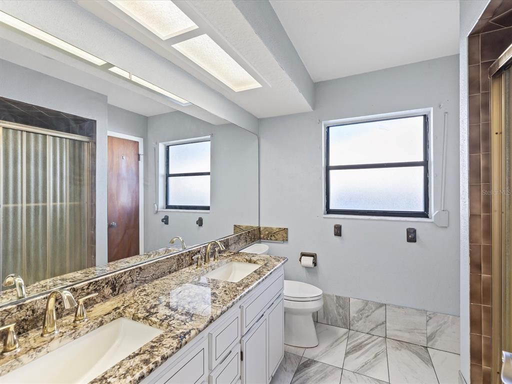 Bathroom, Dual Sink Vanities, Interior, Marble