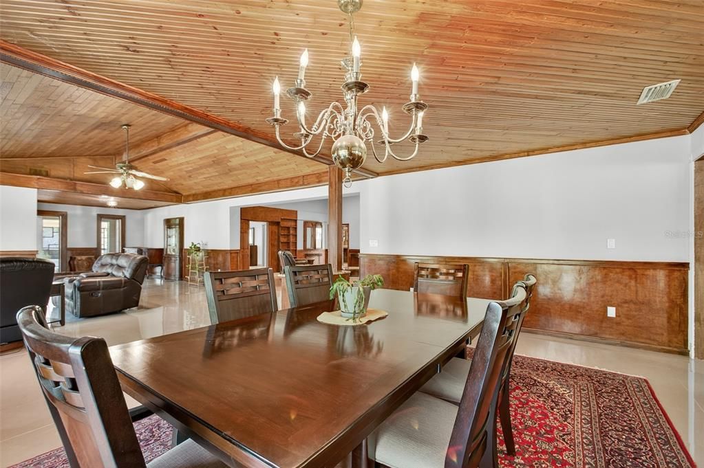 Chandelier, Dining room, Interior, Living room, Wooden Ceilings