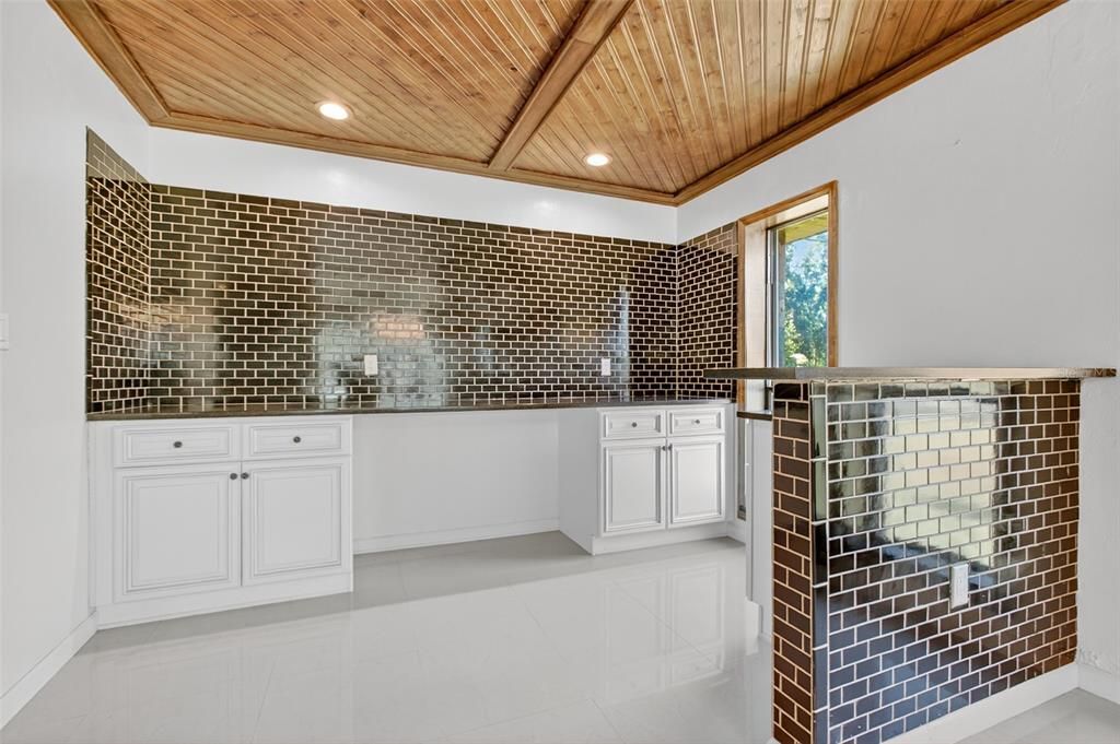 Bathroom, Interior, Recessed Lighting, Wooden Ceilings