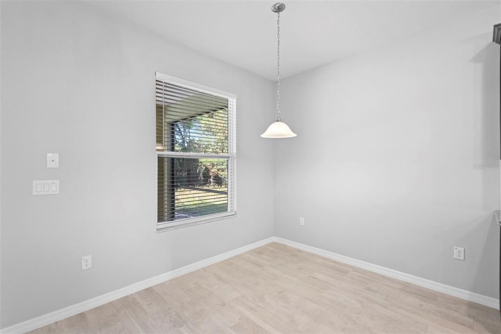 Empty room, Interior, Pendant Lights, Wood Texture Flooring