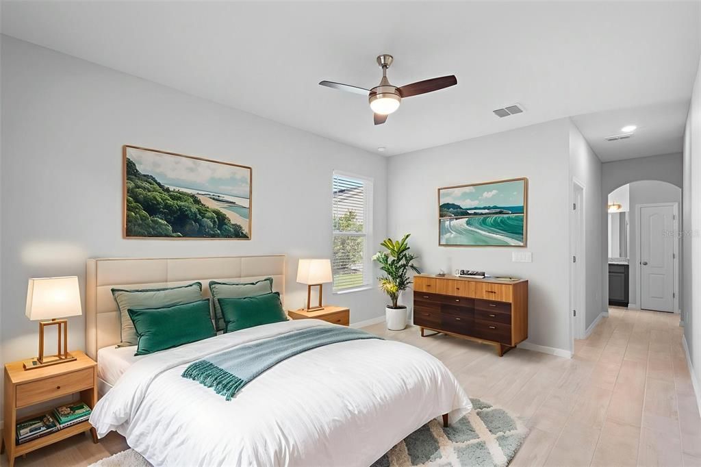Bedroom, Interior, Wood Texture Flooring