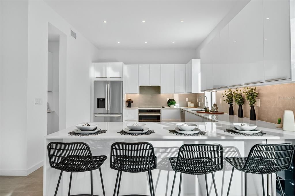 Interior, Kitchen, Recessed Lighting, Stainless Steel Appliances