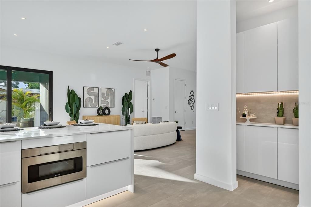 Interior, Kitchen, Recessed Lighting, Stainless Steel Appliances