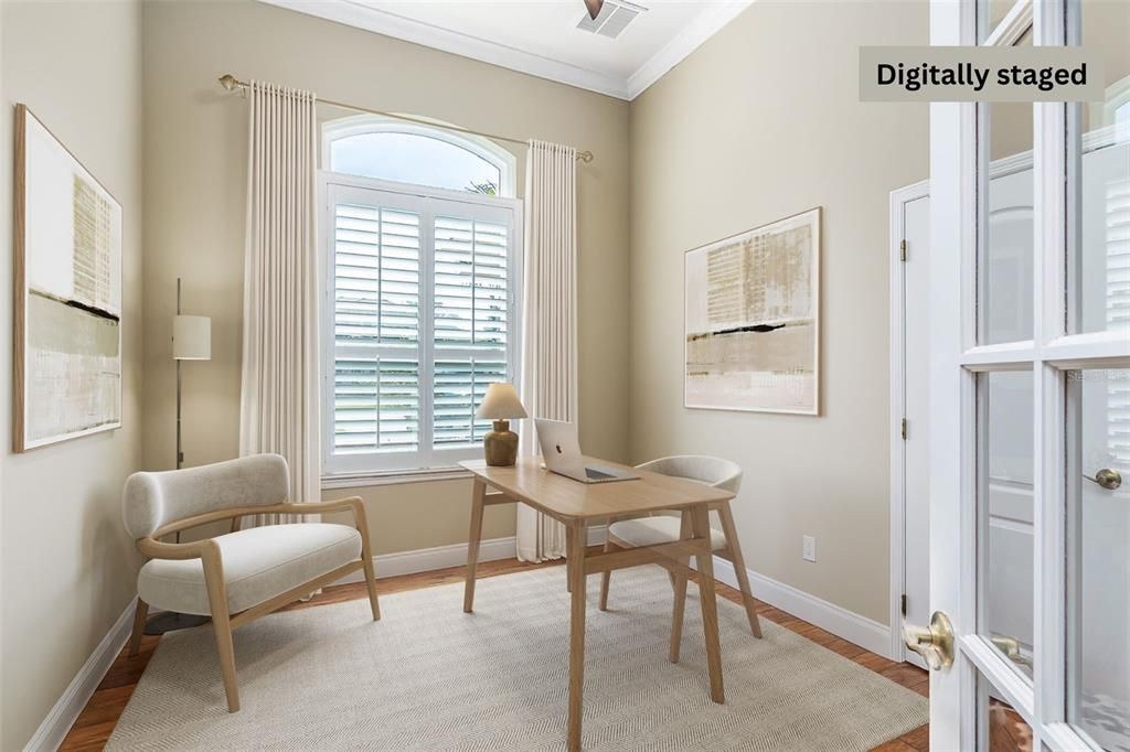 Home Office, Interior, Wood Texture Flooring