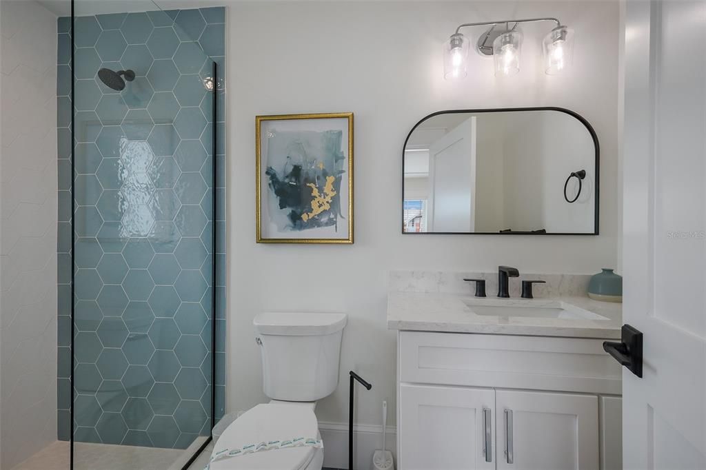 Bathroom, Glass Shower, Interior