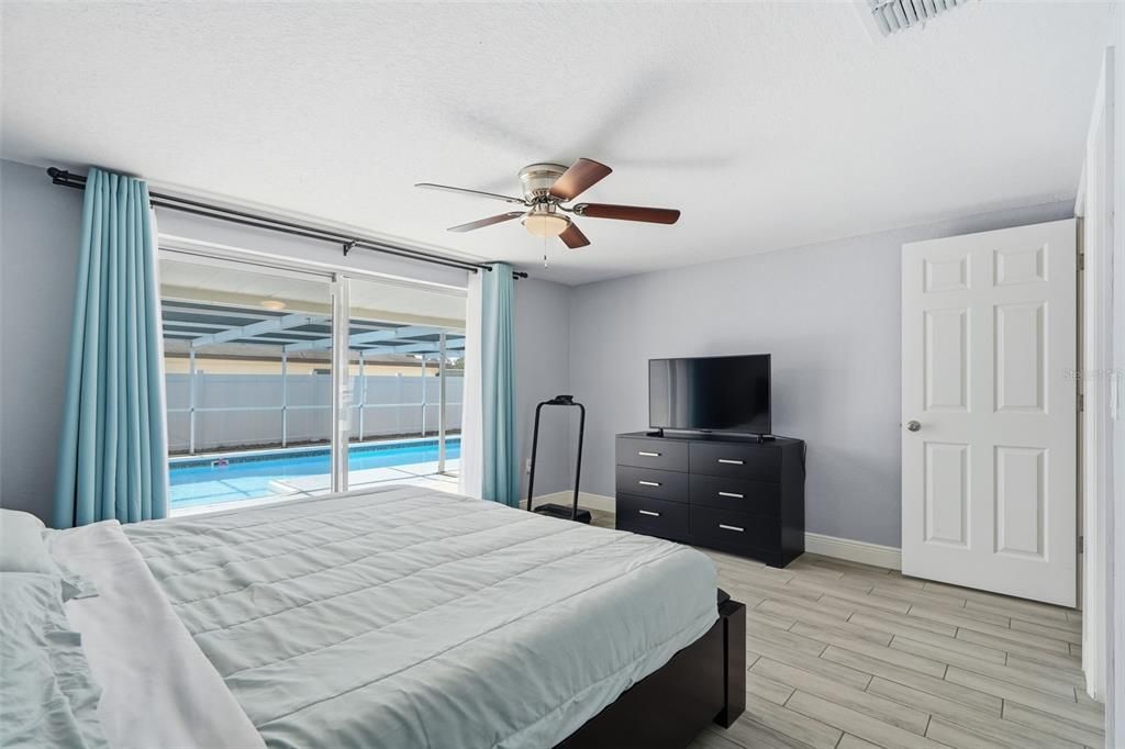 Bedroom, Interior, Wood Texture Flooring