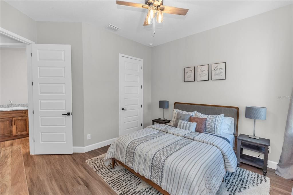 Bedroom, Interior, Wood Texture Flooring