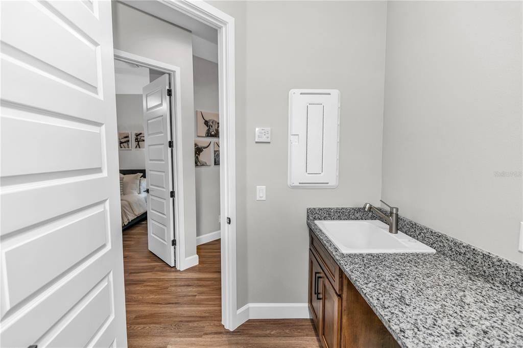 Bathroom, Interior, Wood Texture Flooring