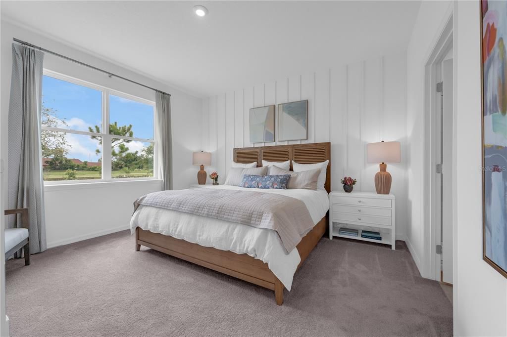 Bedroom, Interior, Recessed Lighting