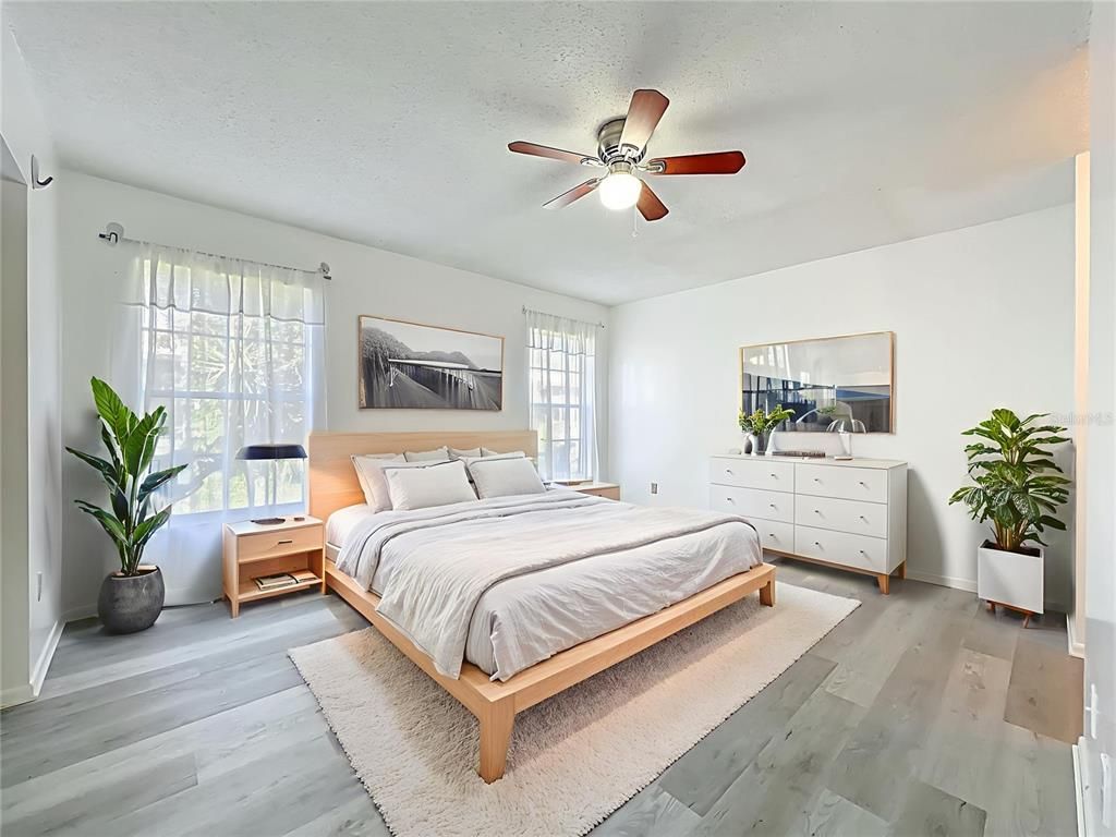 Bedroom, Interior, Wood Texture Flooring