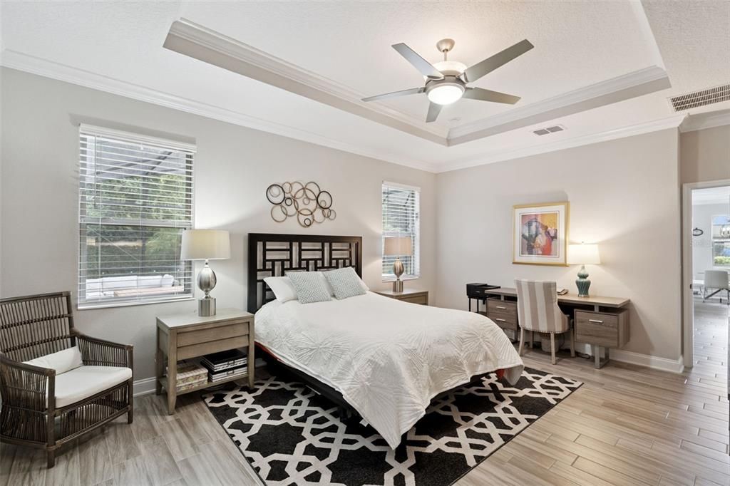 Bedroom, Home Office, Interior, Wood Texture Flooring