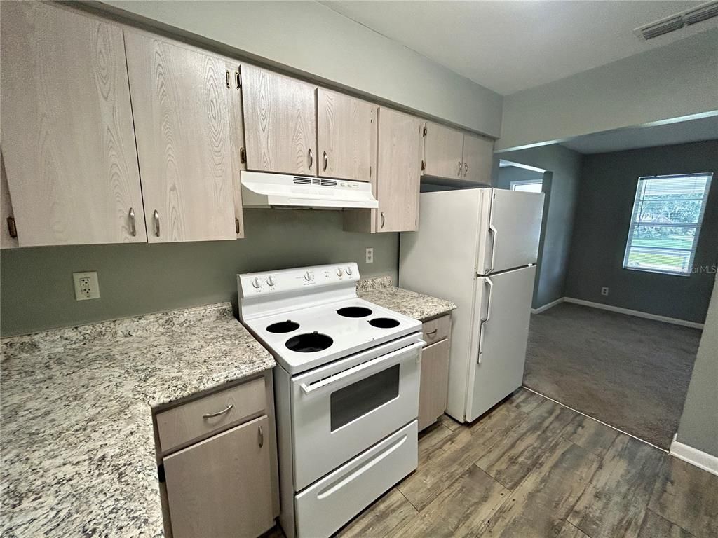 Interior, Kitchen, Wood Texture Flooring