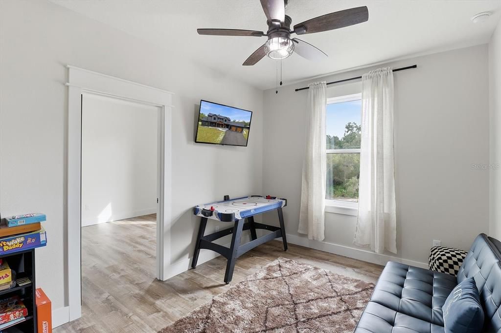 Game Room, Interior, Wood Texture Flooring