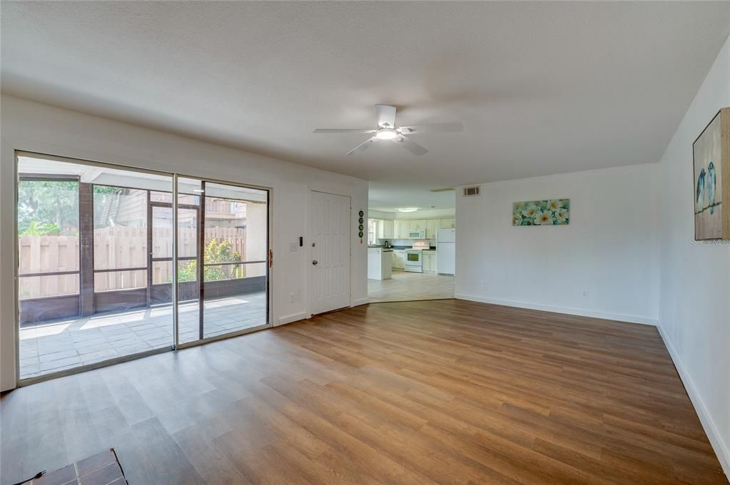 Empty room, Interior, Wood Texture Flooring