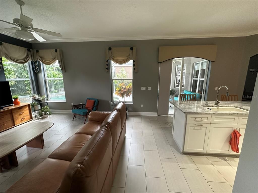 Interior, Kitchen, Living room, Wood Texture Flooring