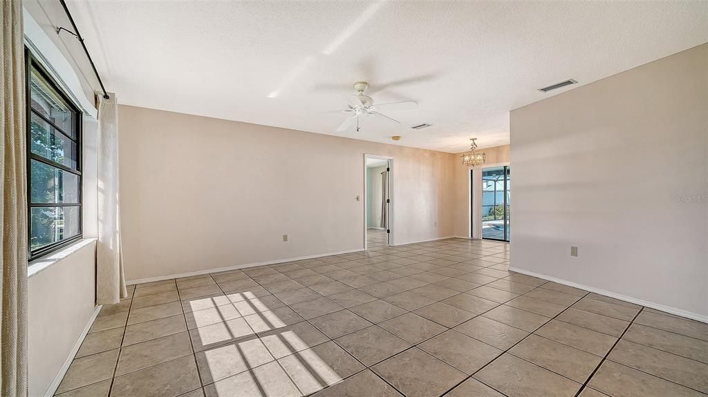 Chandelier, Empty room, Interior