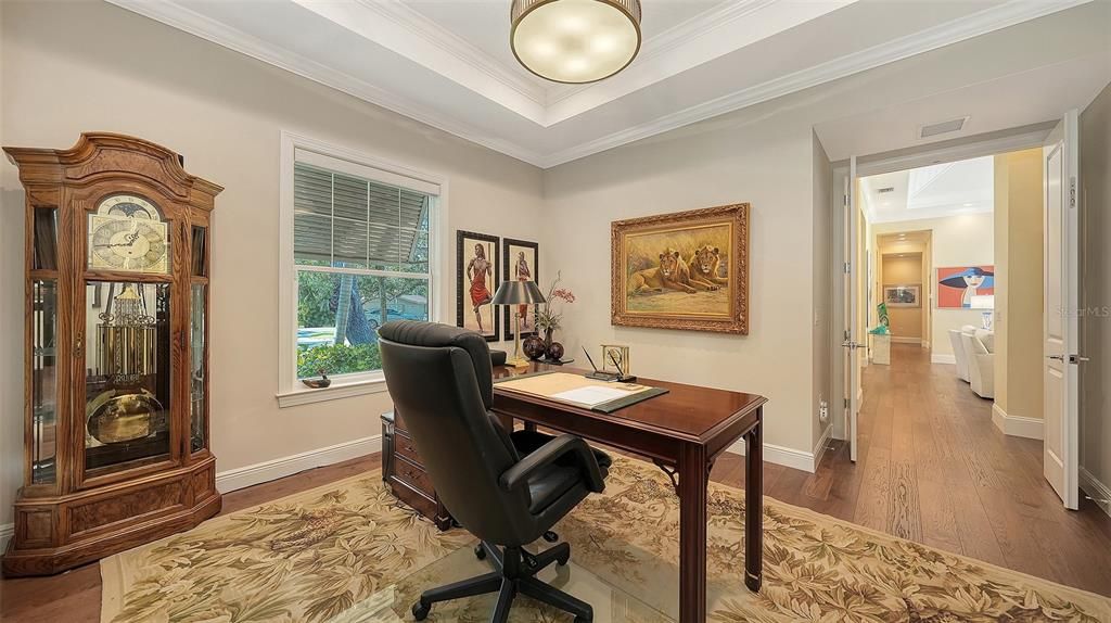 Home Office, Interior, Wood Texture Flooring