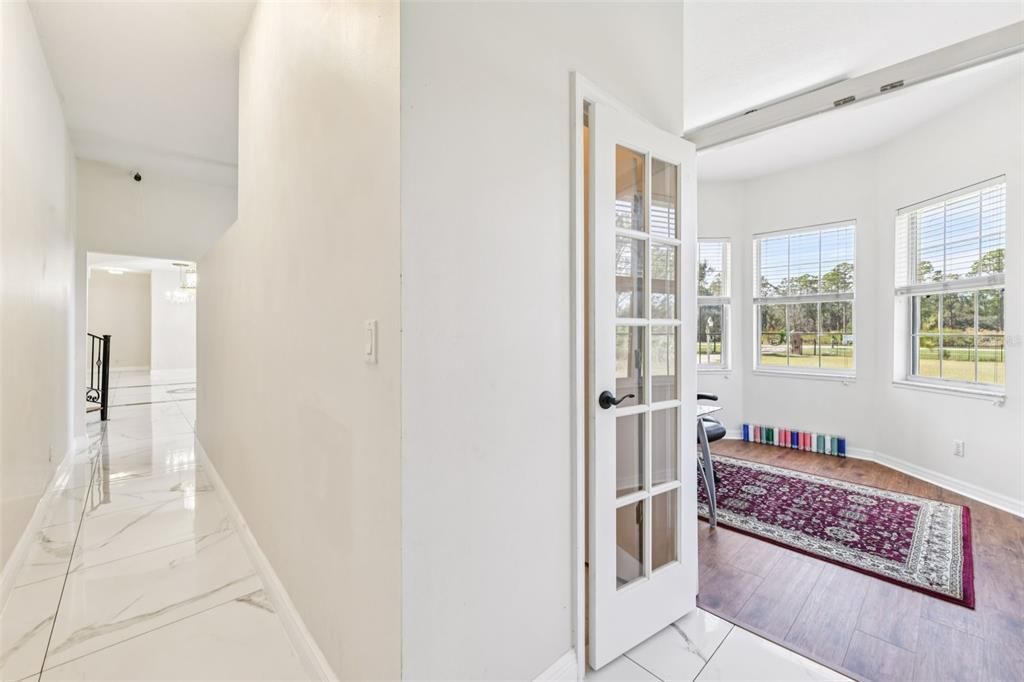 Interior, Marble, Pendant Lights, Wood Texture Flooring