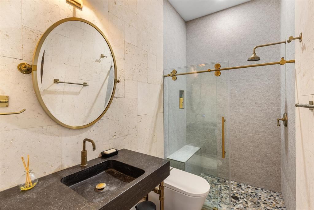 Bathroom, Glass Shower, Interior