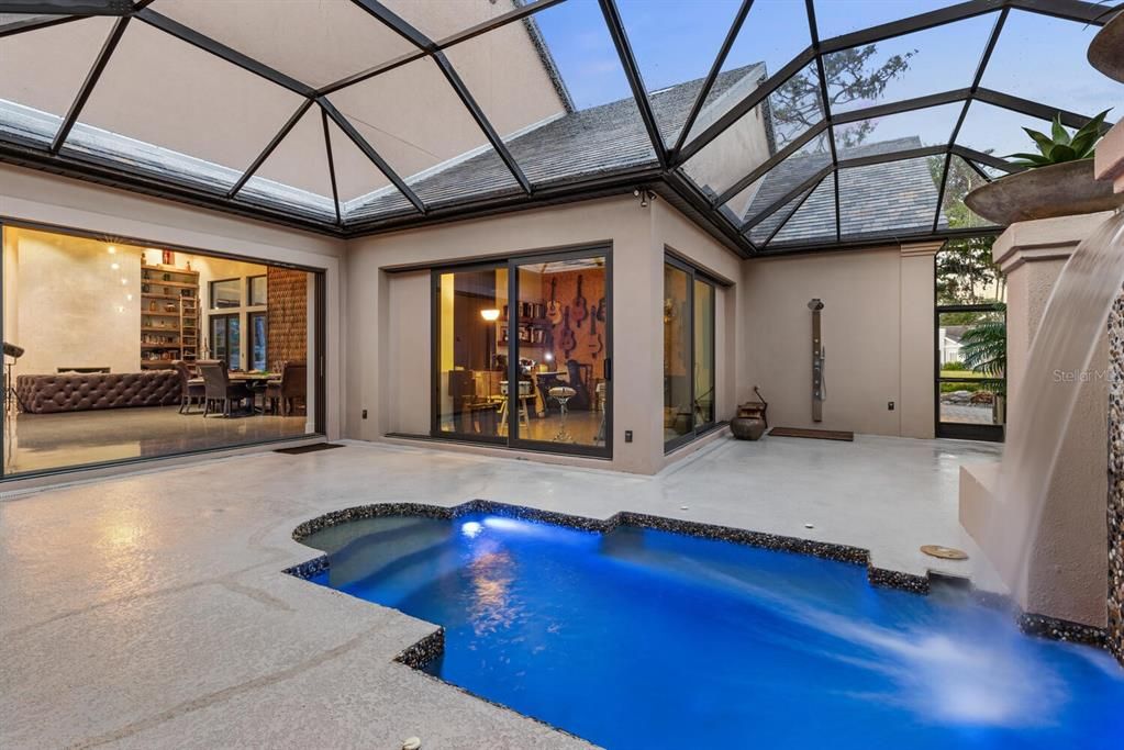 Glass Ceilings, Interior, Pool, Sun Room
