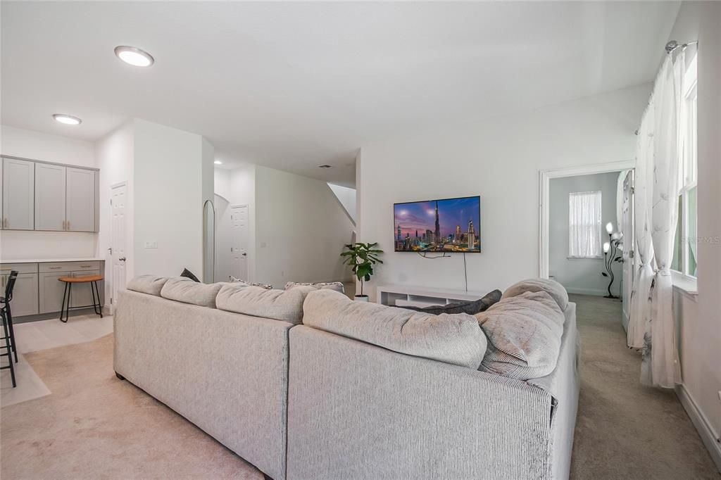 Interior, Living room, Recessed Lighting