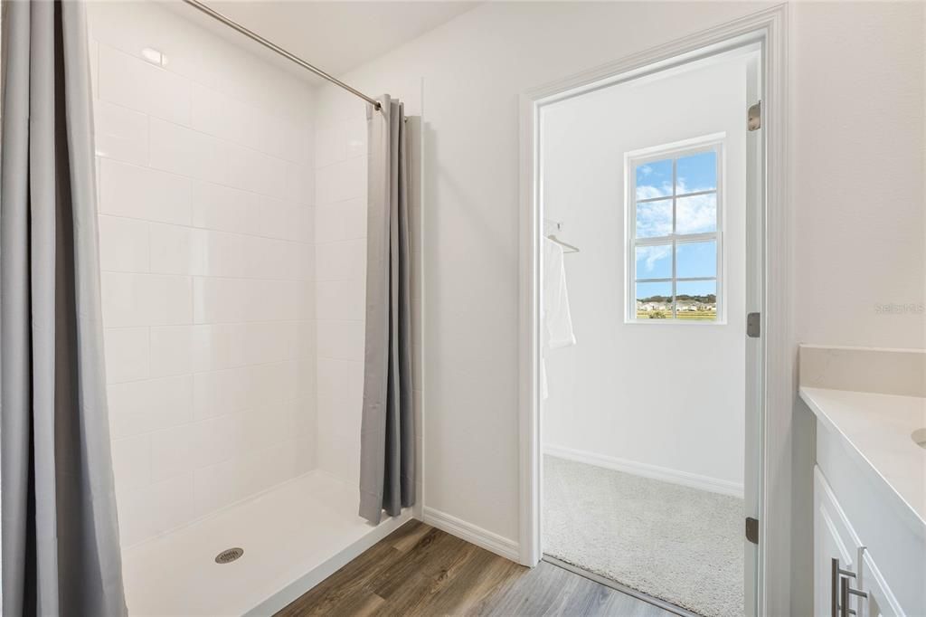 Bathroom, Interior, Water, Wood Texture Flooring