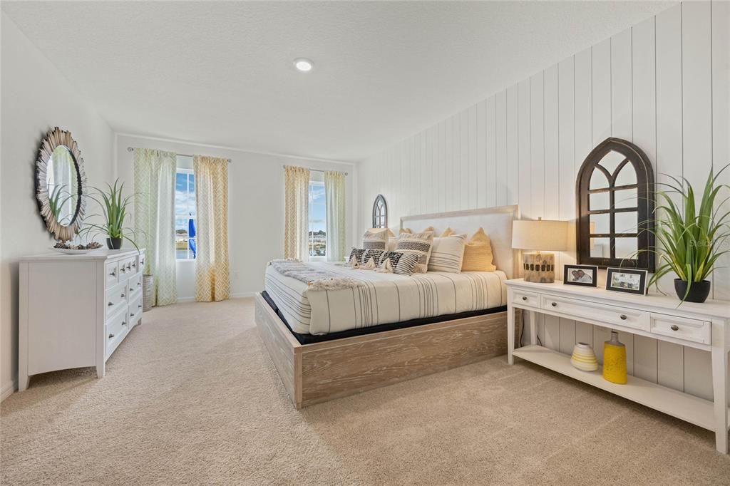 Bedroom, Interior, Recessed Lighting