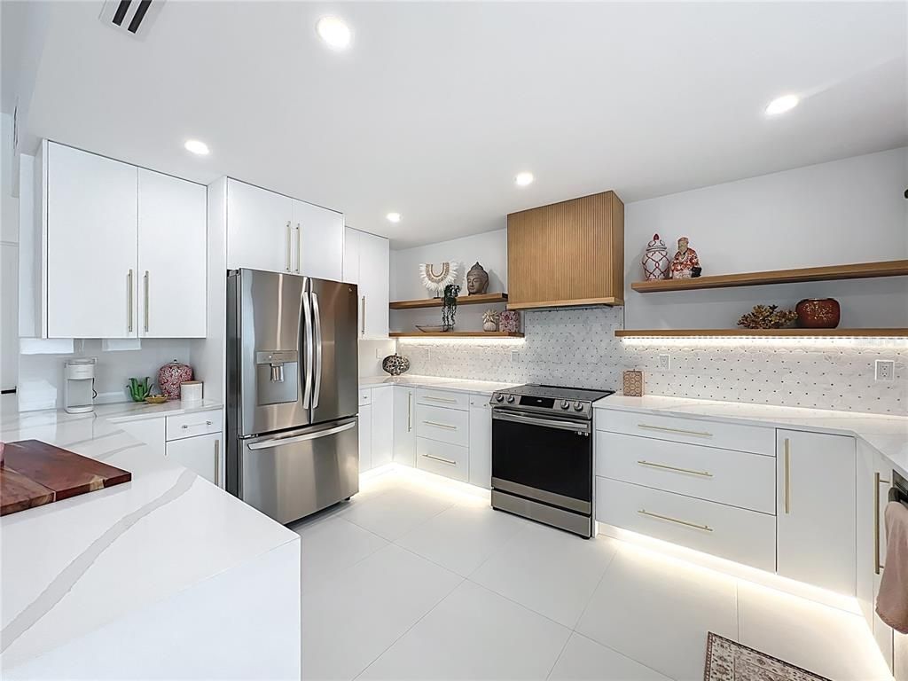 Interior, Kitchen, Recessed Lighting, Stainless Steel Appliances