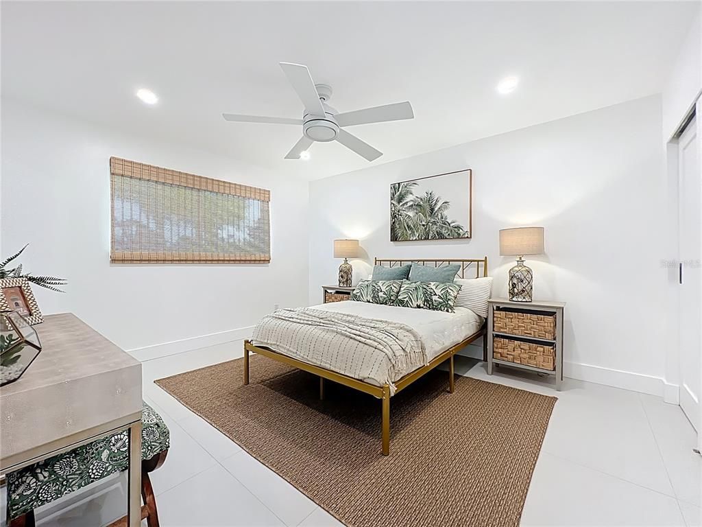 Bedroom, Interior, Recessed Lighting