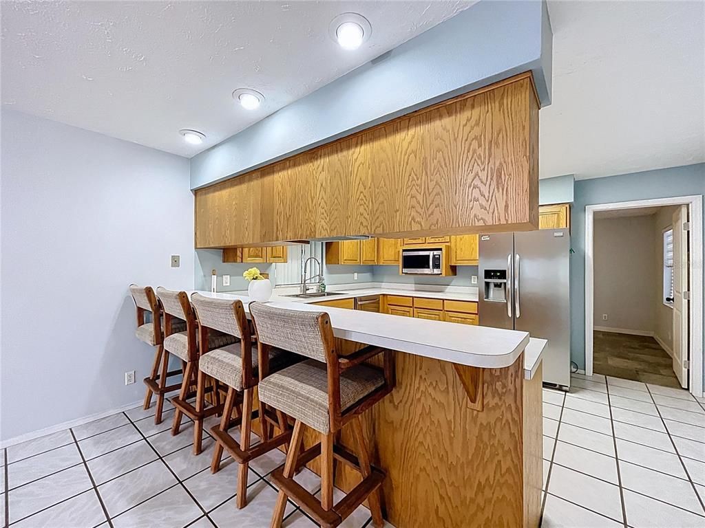 Interior, Kitchen, Recessed Lighting, Stainless Steel Appliances