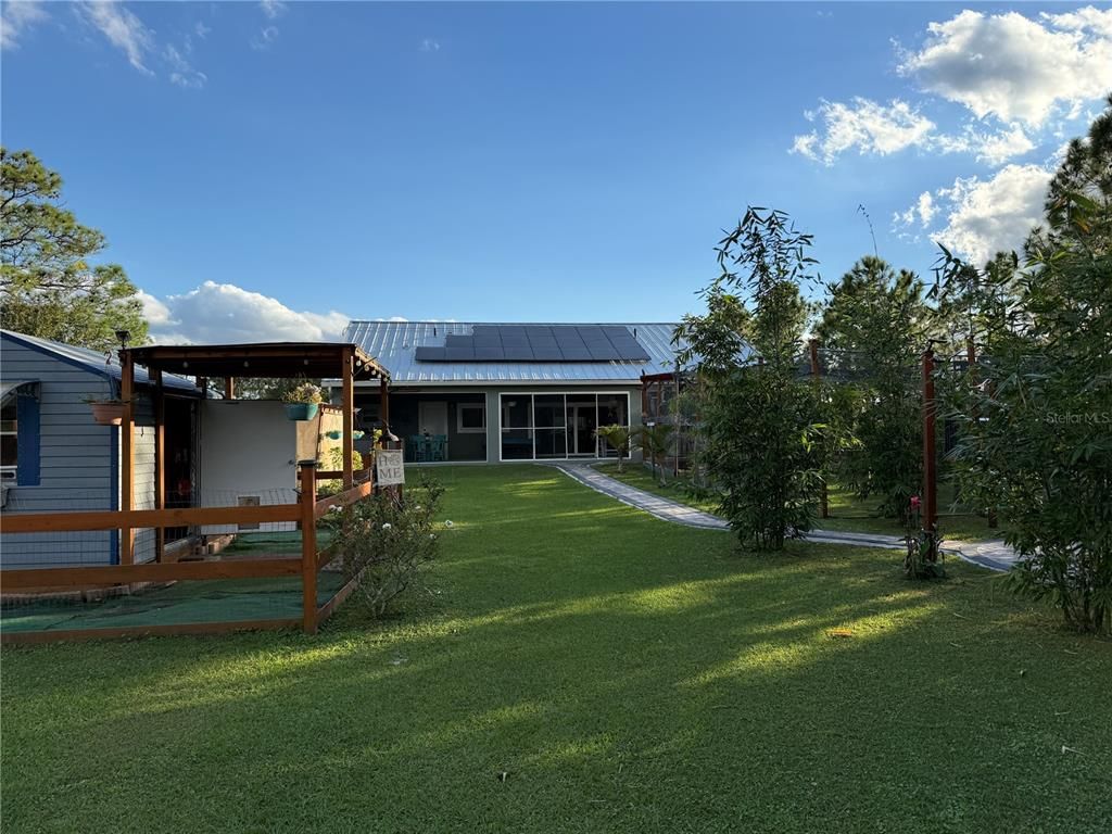 Backyard, Exterior, Solar Panels