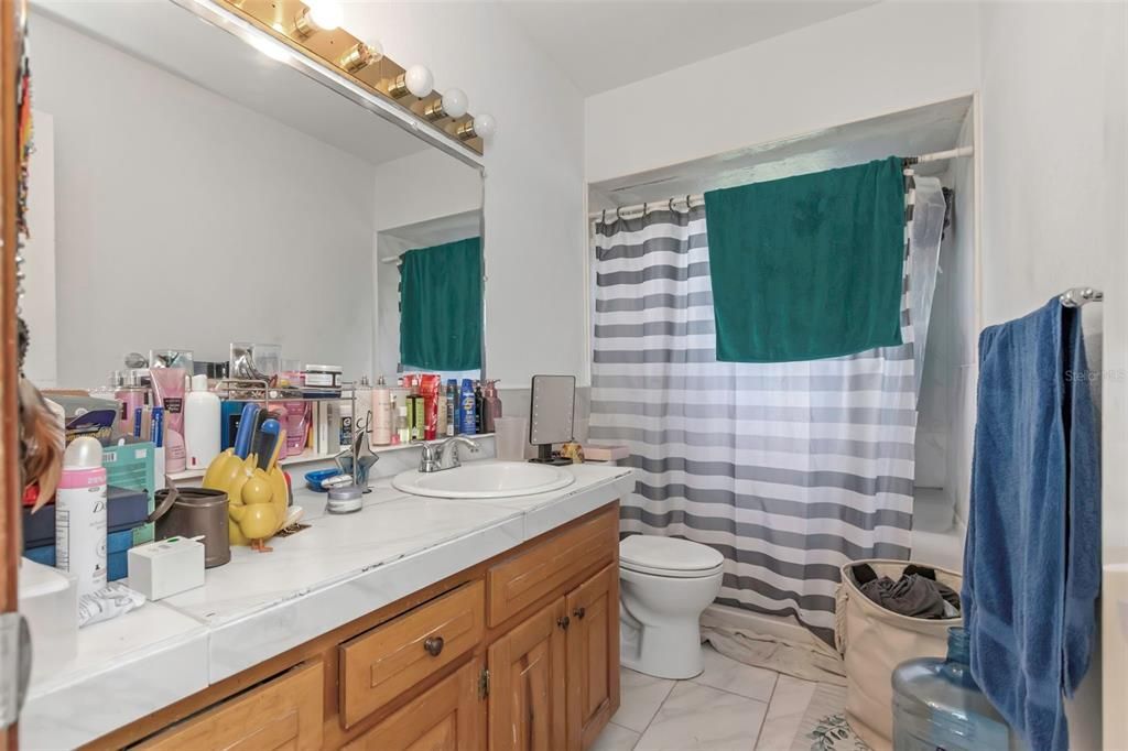 Bathroom, Interior, Marble, Tile Countertops