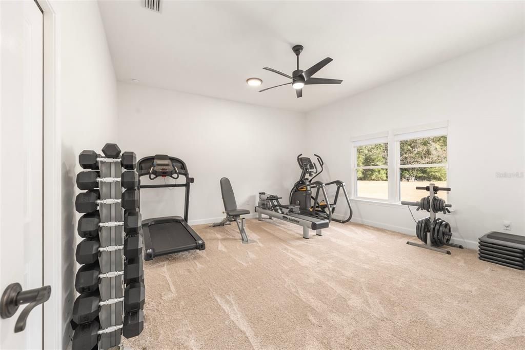 Fitness Equipment, Interior, Recessed Lighting