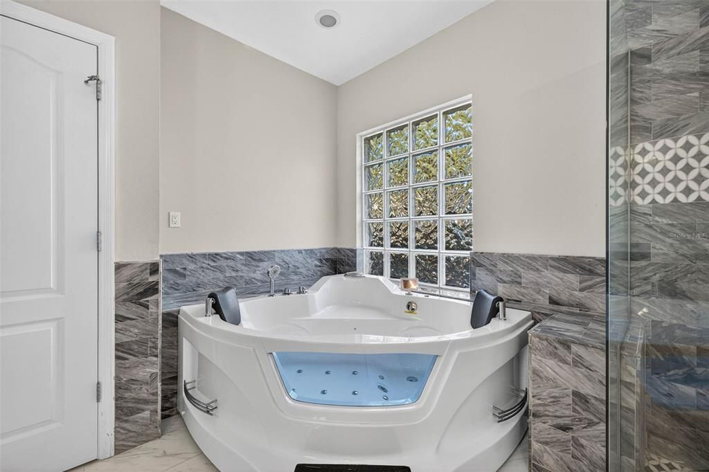 Bathroom, Glass Shower, Interior, Marble