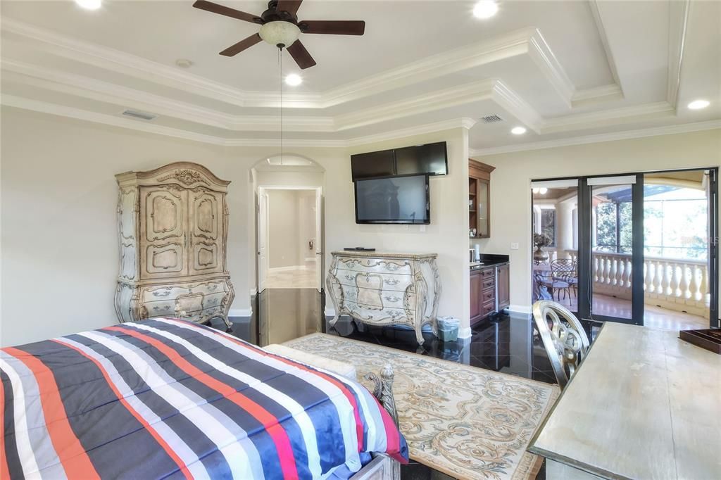 Bedroom, Interior, Recessed Lighting