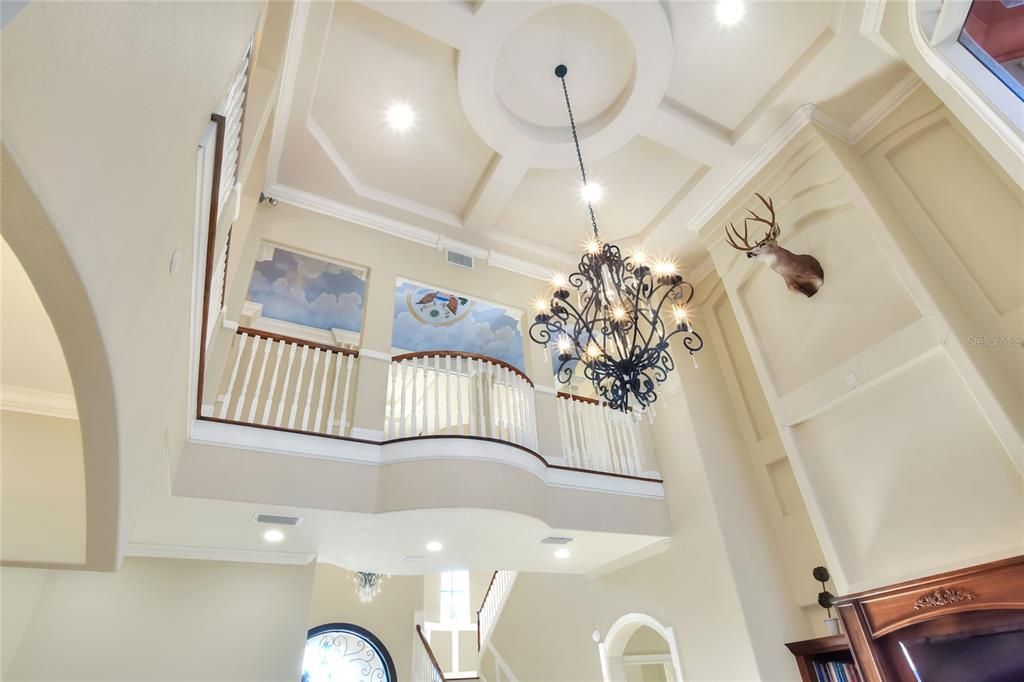 Chandelier, Interior, Recessed Lighting