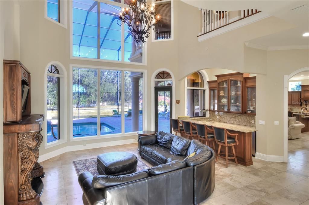 Chandelier, Interior, Kitchen, Living room, Recessed Lighting