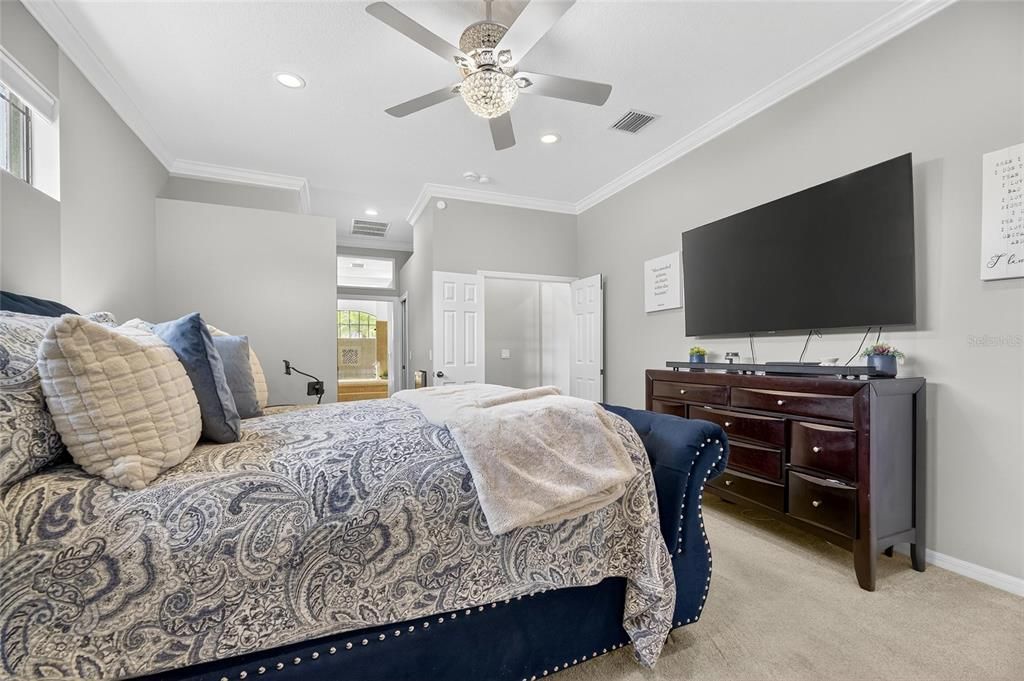 Bedroom, Interior, Recessed Lighting