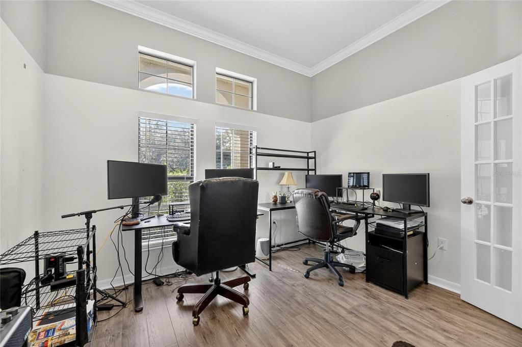 Home Office, Interior, Wood Texture Flooring